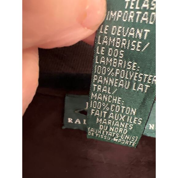 Ralph Lauren sueded zip up jacket brown‎ XL pockets preppy - Picture 12 of 14